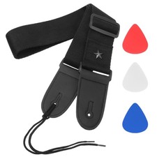 Correa de repuesto ajustable para guitarra acústica, eléctrica y de bajo