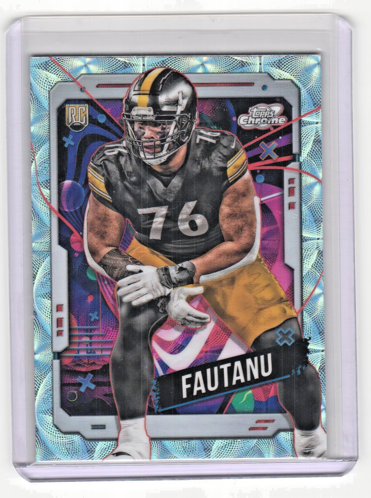 Troy Fautanu Topps Cosmic Chrome #181 Refractor
