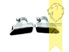 Edelstahl Endrohre Auspuff Blende Auspuffblenden für BMW F10 F11 für M-Paket