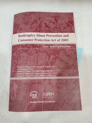 Bankruptcy Abuse Prevention And Consumer Protection Act Of 2005 Paperback