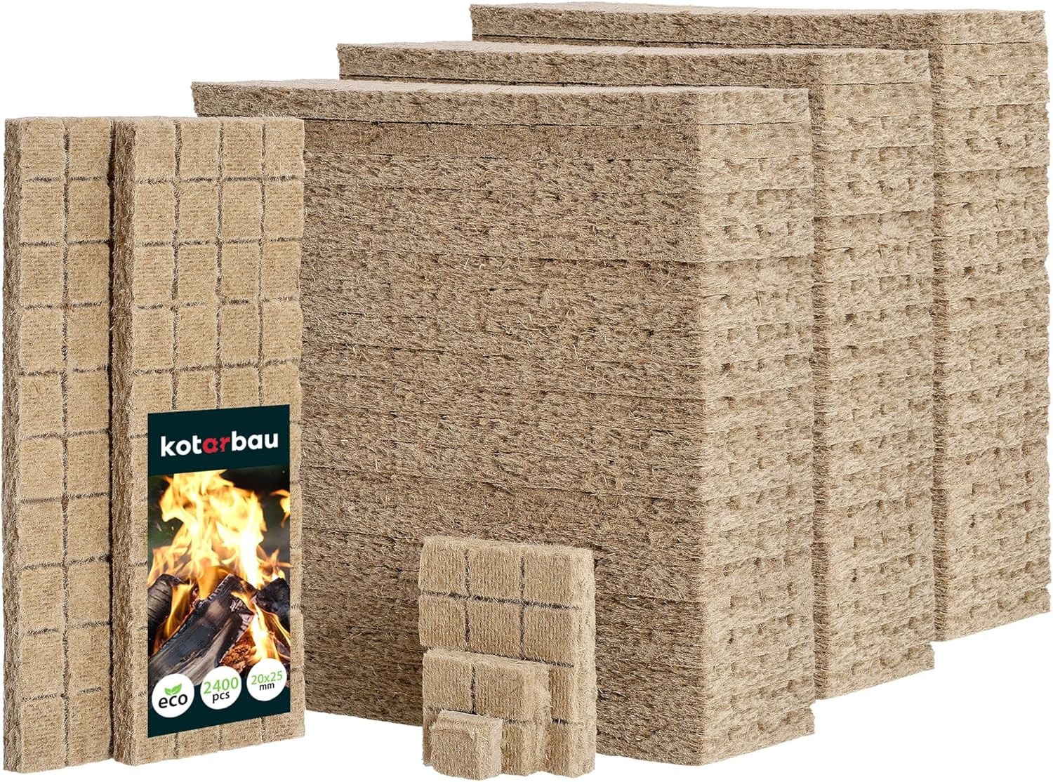 Allume-feu idéal pour barbecue pack économique de 2600 pièces en bois
