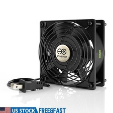 Aluminum Cooling Fan 120mm Dual Ball Bearing 110CFM 47dBA Air Ventilation New