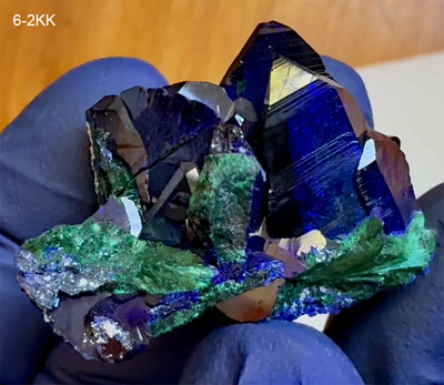 AZURITE LARGE CRYSTALS - MILPILLAS MINE -  25g. RARE GEMSTONE SPECIMEN