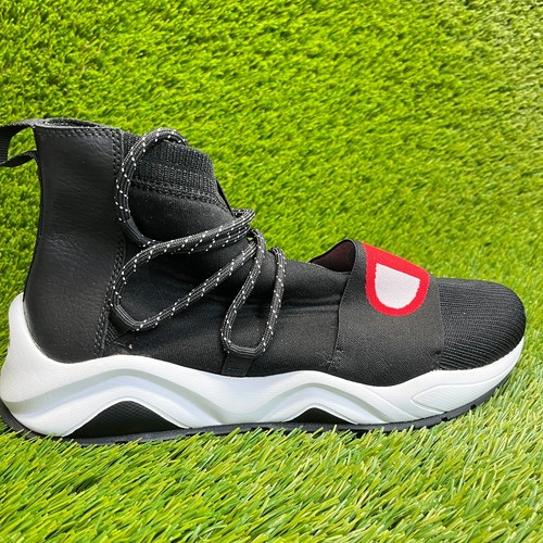 Champion Rally Hype Mid Mens Size 9.5 Black Red White Athletic Shoes Sneakers