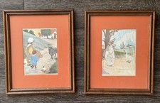 The Real Mother Goose Vintage Prints Frame Set Of 2-Whimsical Nursery Decor