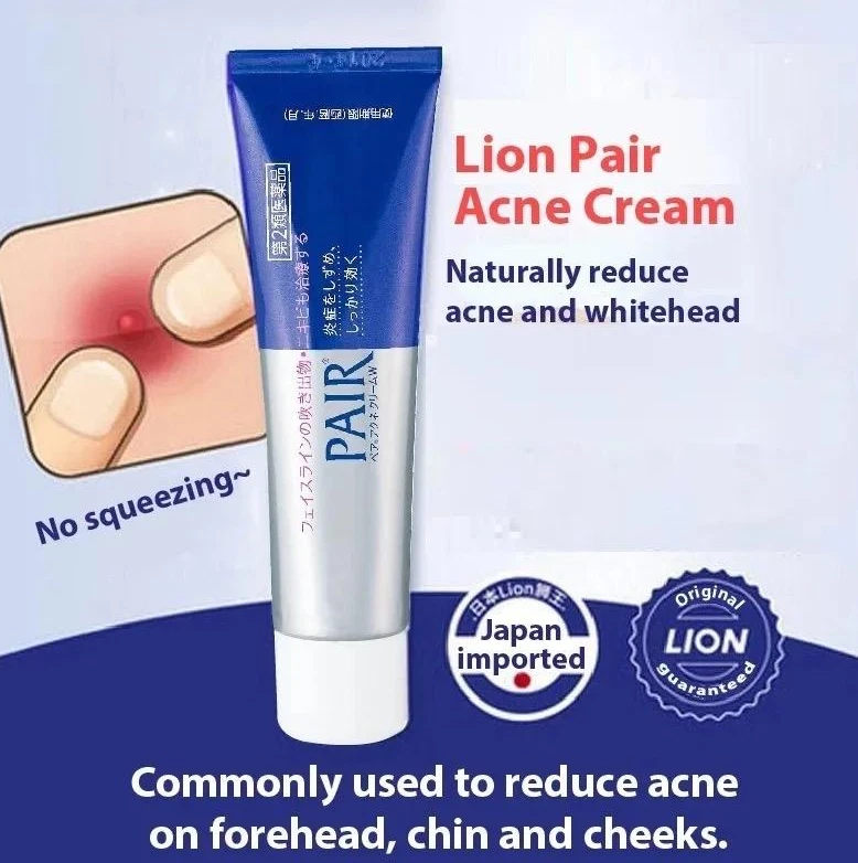 Lion Pair Acne Cream Acne Treatment Pimples Pair Acne Facial Wash Clear Lotion - Image 2 of 4