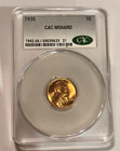 1935 Lincoln Wheat Cent 1C - CAC G MS66 RD, Philadelphia — photo 1