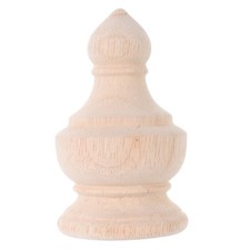 Balusters Finial for Indoor Stairs Unpainted Wooden Finial Staircase Interior