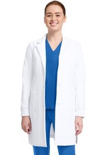 Healing Hands Scrubs Womens 6 Pocket Dental Lab Coat HH405 WHITE White Free Ship