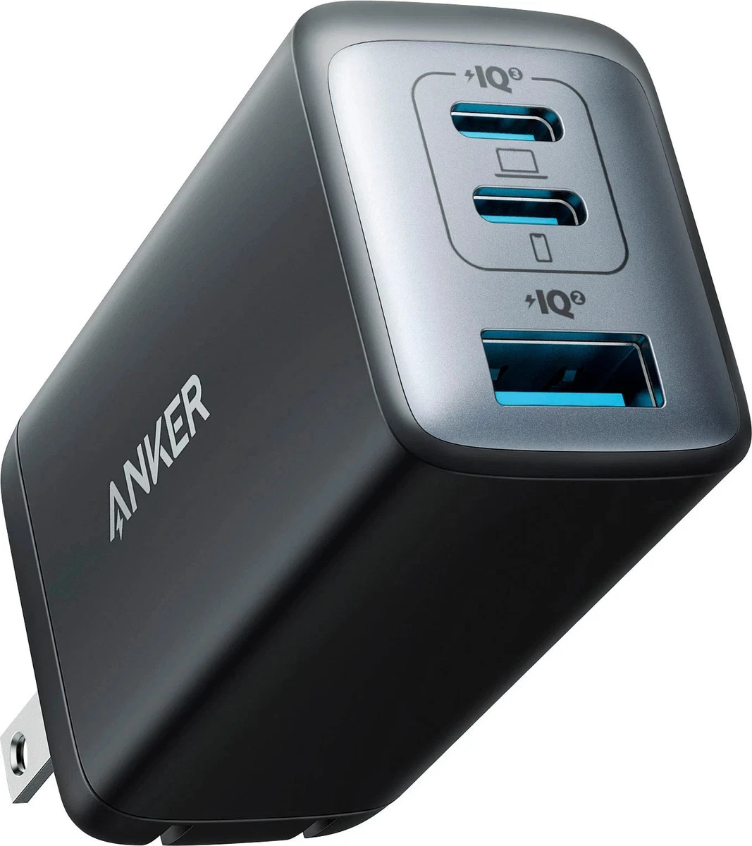 Anker PowerPort III 3 Port 65W Pod Wall Charger Black A2667114 for