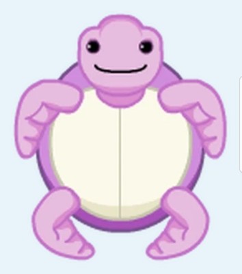 Webkinz Blossom Sea Turtle HM640 RARE purple flower tortoise