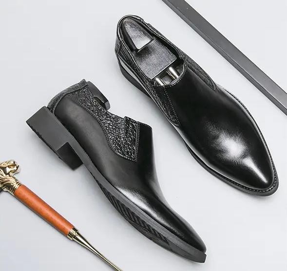 SAOLA Scarpe da uomo eleganti in pelle scarpe adatte per feste matrimonio scarpe Oxford a punta