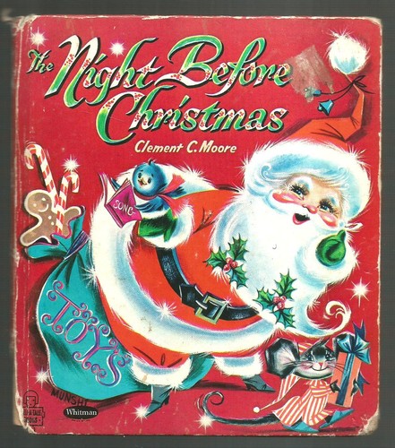 Vintage Children's Whitman Tell-A-Tale Book THE NIGHT BEFORE CHRISTMAS ...
