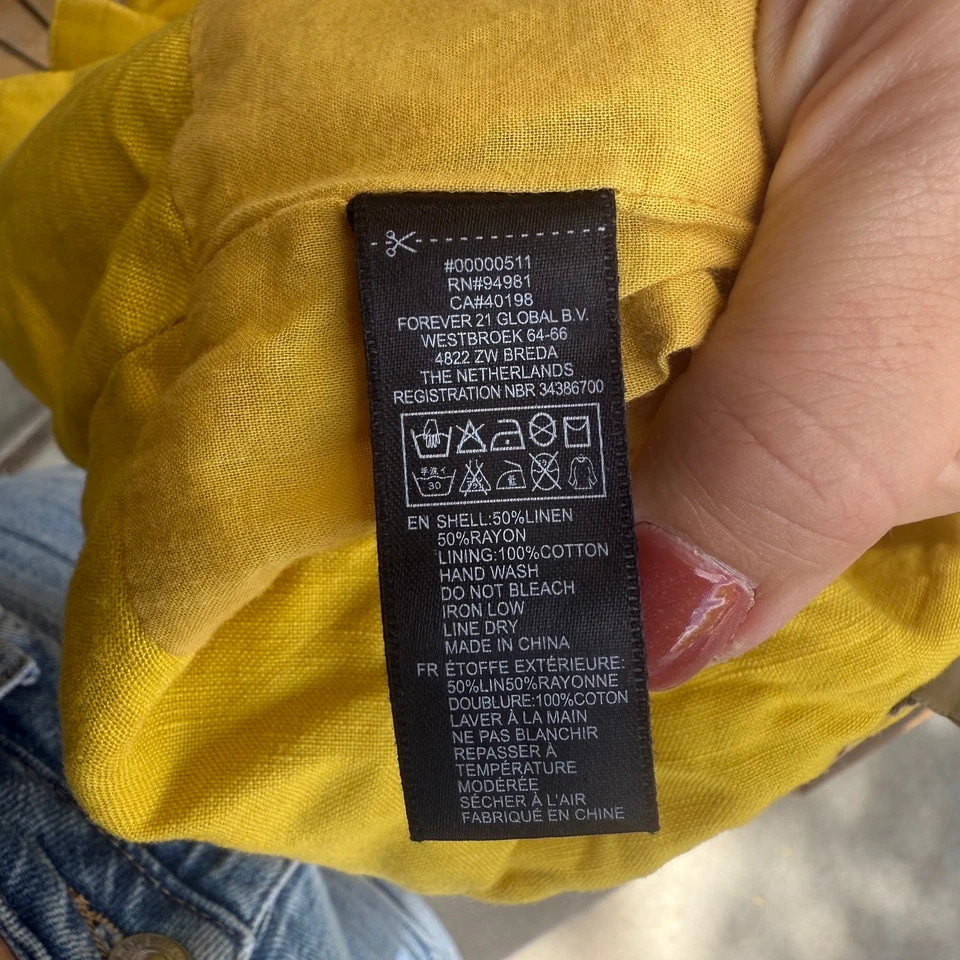 Love 21 Talla S Bolsa de Papel Brillante con Corbata y Bolsillos Falda Foto 3 de 4