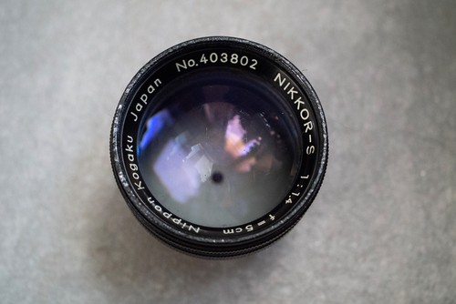 Nikon Nikkor-S Nippon Kogaku 50mm 1.4 S Mount Repaint Black Paint " Read " Junk