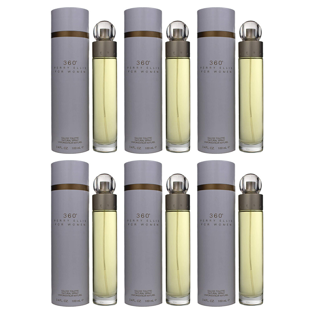 Pack of (6) New PERRY ELLIS 360 by Perry Ellis EDT SPRAY 3.4 OZ | eBay