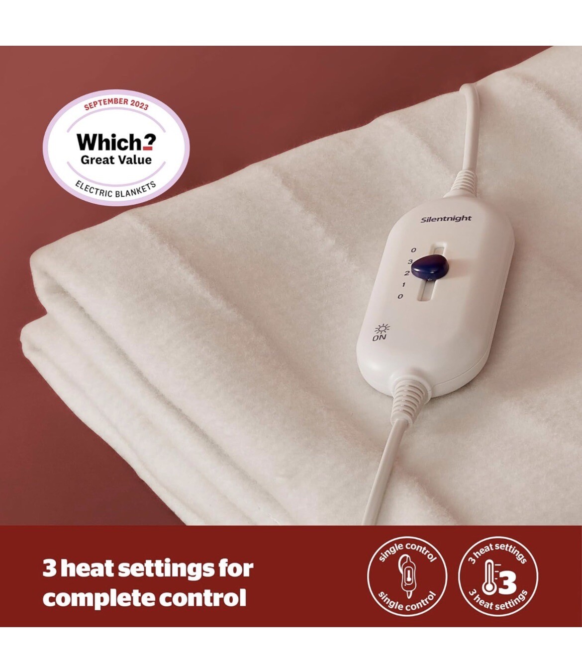 silentnight king size electric blanket eBay