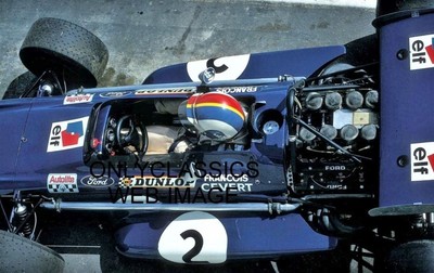 1970 Albert François Cevert GRAND PRIX FORMULA ONE 8X12 PHOTO MARCH AUTO RACING