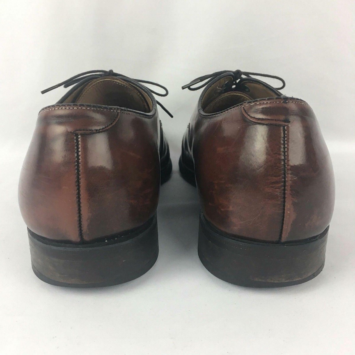 Johnston Murphy Optima Brown Leather Cap Toe Oxford Dress  display picture 3