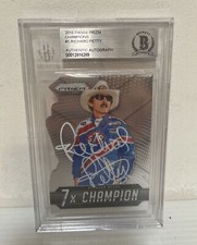 Richard Petty Signed Autographed 2016 Panini Prizm #1 NASCAR  Beckett Slabbed