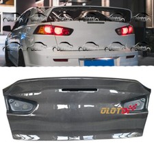 Carbon Fiber For Mitsubishi Lancer Evo 10x 07-14 Hc Style Rear Trunk Lids Hatch Carbon Fiber For Mitsubishi Lancer Evo 10x 07-14 Hc Style Rear Trunk Lids Hatch