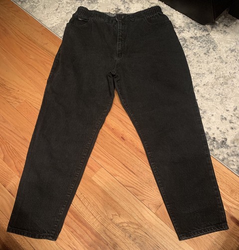 Vintage 90s Lee Elastic Waist Black 
