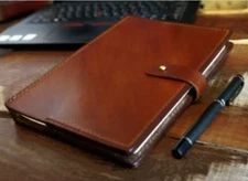 book jacket cover slipcase case bag leather fit A5 21x14.5x2cm Personalized H8