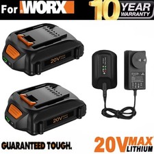 4-1X For WORX 20V MAX Lithium 3.0AH Battery Charger WA3520 WA3525 WA3575 WG155
