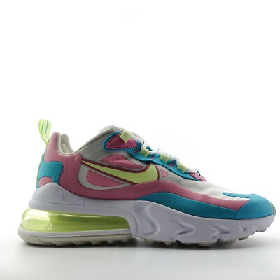 Nike Women Air Max 270 React Pastel Barely Volt Running Shoe