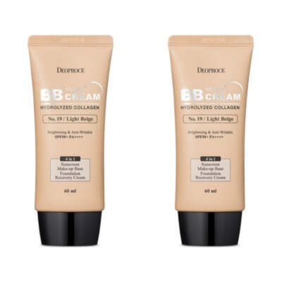 Deoproce Magic BB Cream No.19 Light Beige SPF50+ PA+++ 60ml*2Pcs - FREE SHIPPING