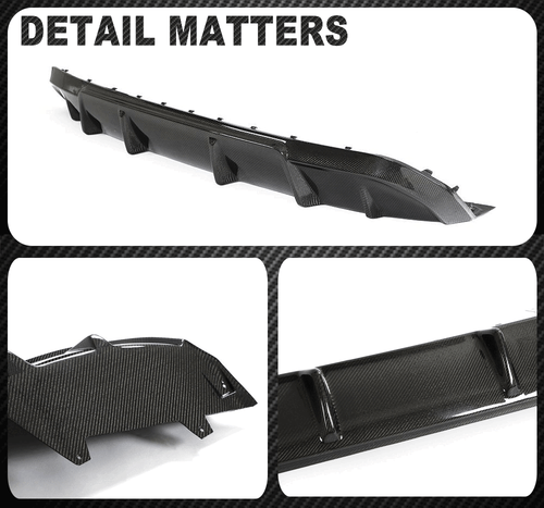 Carbon Heckdiffusor Diffusor Heckschürze Spoiler Für BMW i4 G26 M50 M Sport 21UP - Picture 12 of 12