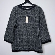 Leon Max Limited Edition Mohair Wool br Blend Gray Sweater Womens Size Small