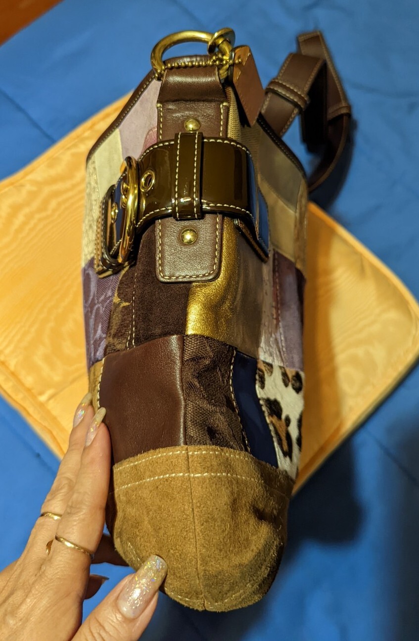 COACH Patchwork Limited Edition Leather Suede Cro… - image 18