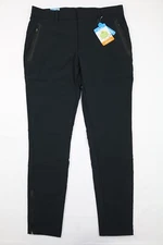 Columbia Flex Mens Tech Fleece Lined Omni-Shade Activewear Pants Black 32L-40L