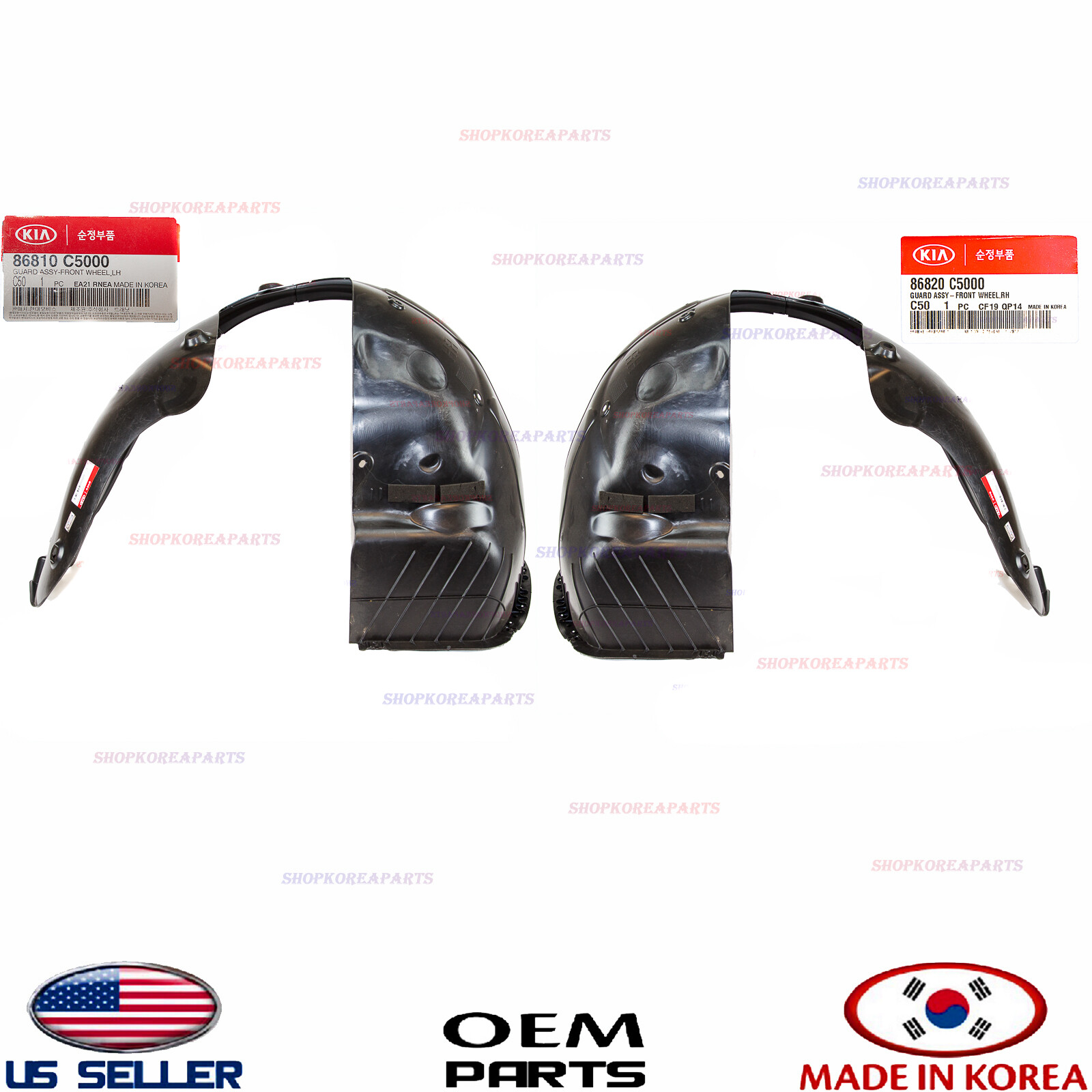 ¡JUEGO DE REVESTIMIENTO DELANTERO DERECHO + IZQUIERDO FENDER! ¡2 PIEZAS ...