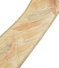 NOS 5 Wallpaper Border Sunworthy Bucks Fizz Peach Pink Teal Retro Shiny Abstract