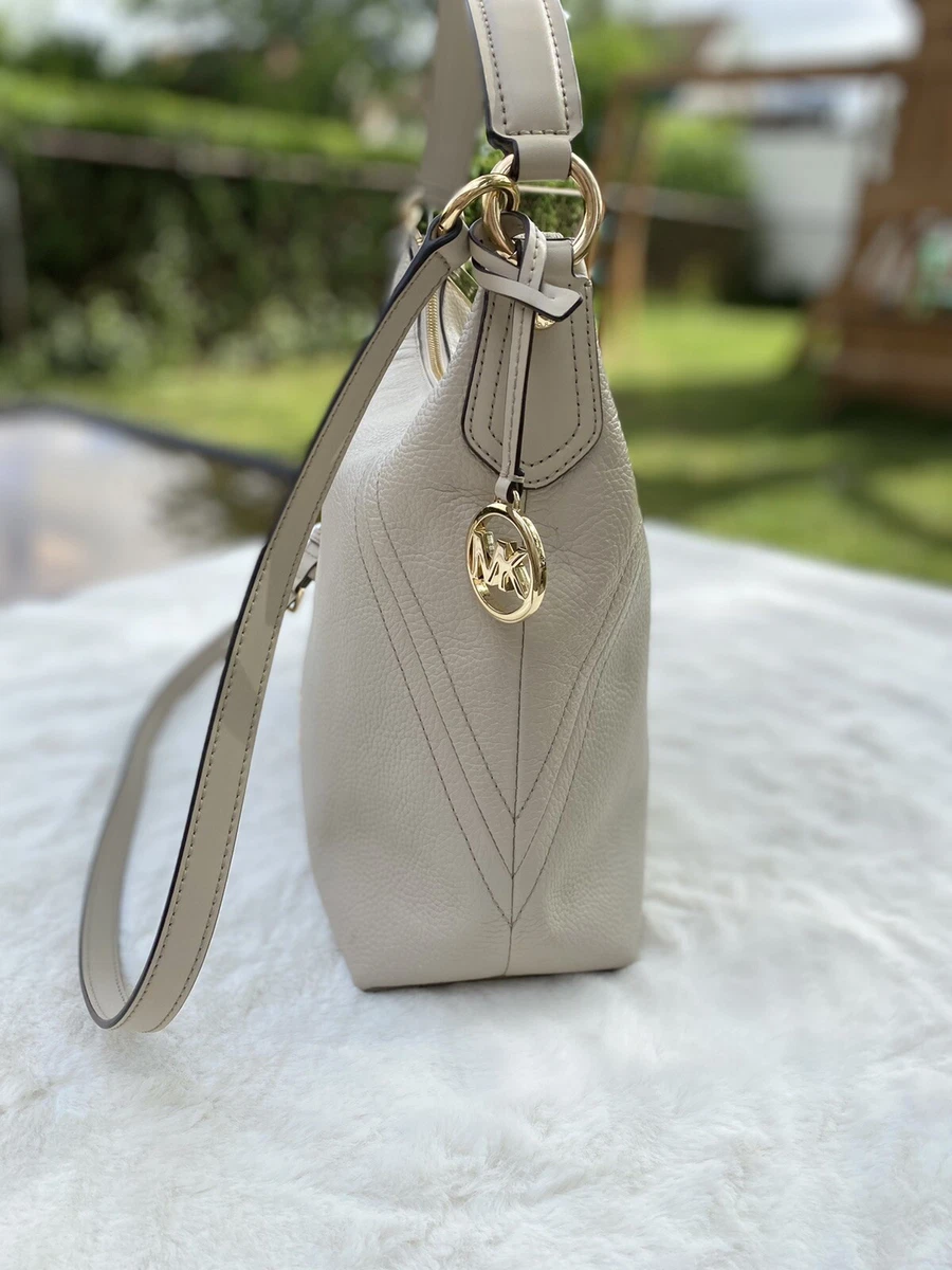 Michael michael kors aria shop pebble leather shoulder bag