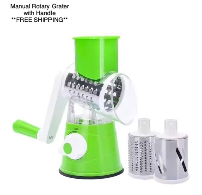 Manual Rotary Kitchen Cheese Grater with Handle