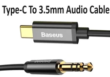 Baseus Type-C to AUX AUXILIARY 3.5mm Cable Car Audio Cord iPhone Samsung HTC LG