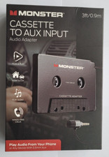 Monster 3.5mm AUX Input to Cassette Adapter - Brand New