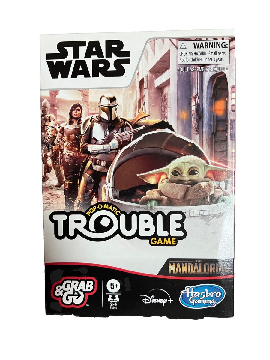 Gioco Da Tavolo Trouble Pop-O-Matic Star Wars The Mandalorian - Edizione Grab&amp;Go Hasbro (2-4 Giocatori)