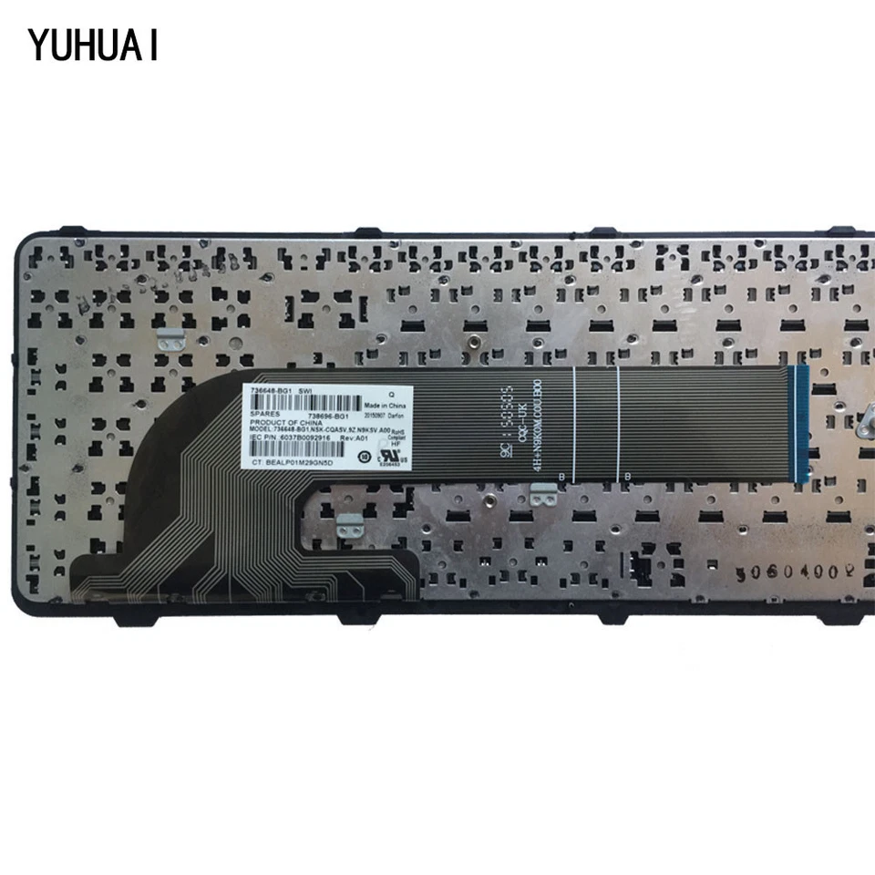 New for HP ProBook 450 G2 455 G2 470 G0 470 G1 470 G2 SP Spanish Keyboard - Image 3 of 4