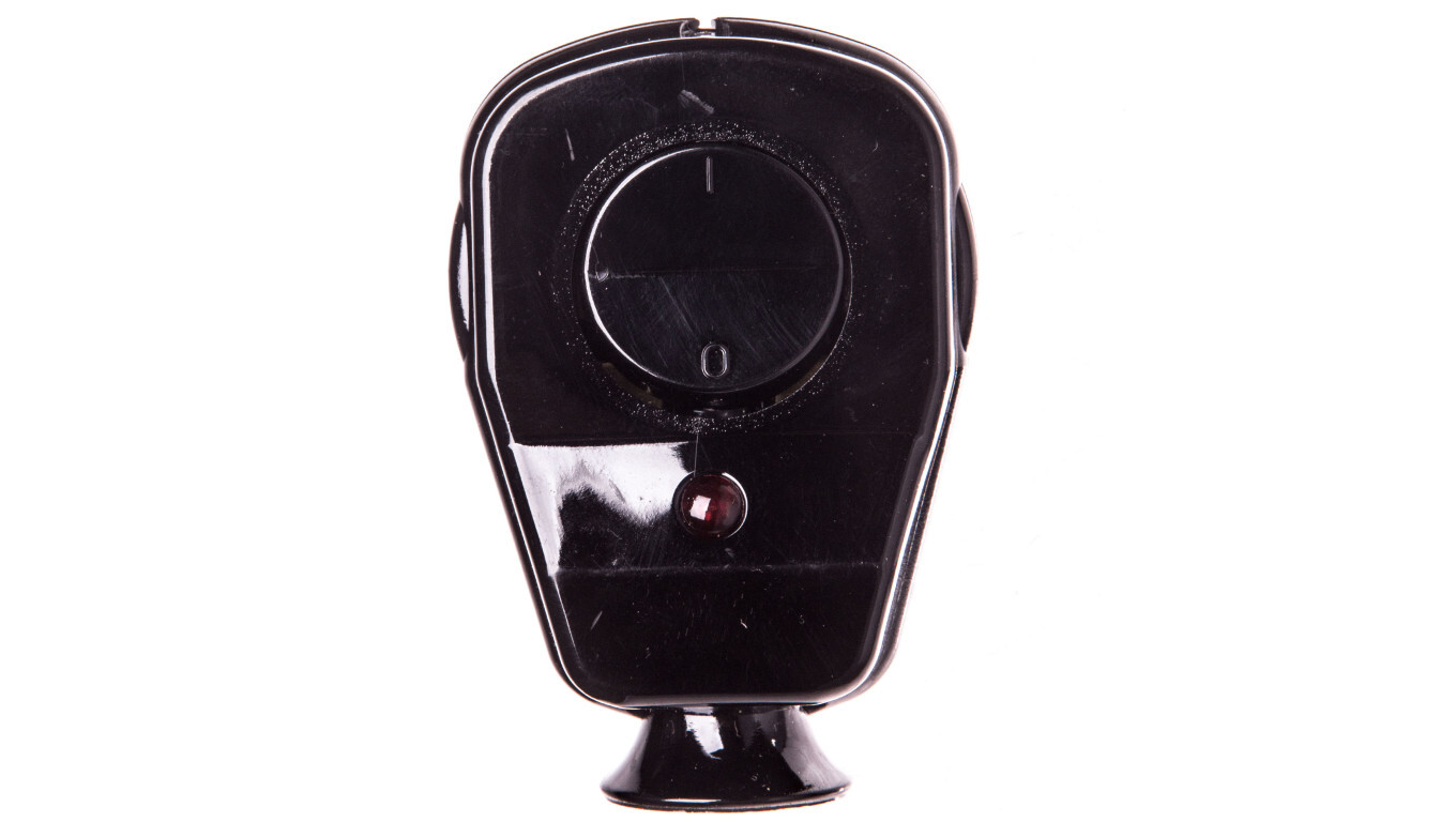Angled plug with switch and diode 16A 2P+E 230V UNI-SCHUKO black IP20 900 /T2UK