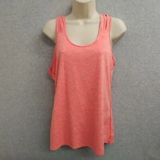 AVIA Womens Top Shirt Blouse Size Medium Red Sleeveless Active Workout Wear