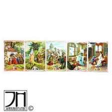 Liebig bilder Sammelbilder 5 Stk der Serie Schwanhilde