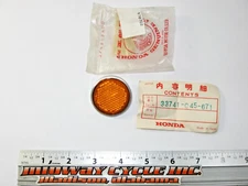 HONDA CL450 SL125 S90 SL350 CB350 NOS OEM FRONT FORK REFLECTOR 33741-315-000  jh