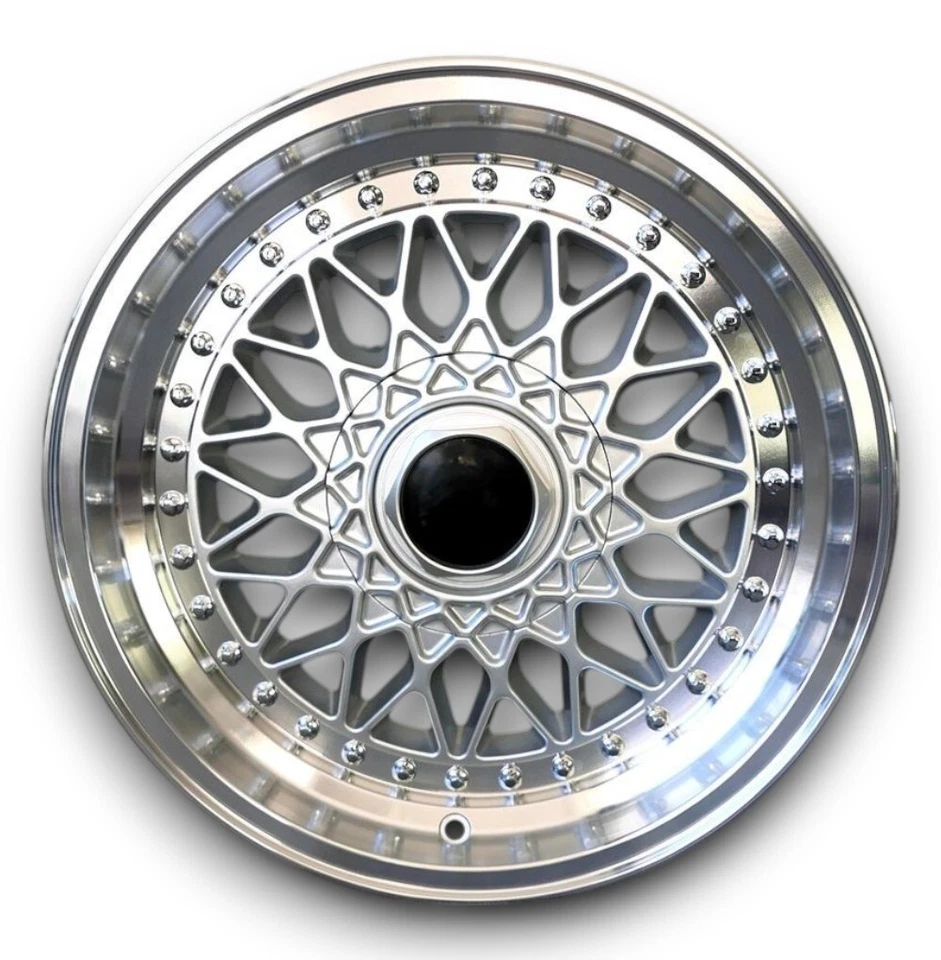 Super Rs Style Llantas de Aleación Ligera Plata para VW Jetta II 7x16 Et 28 - Imagen 3 de 3