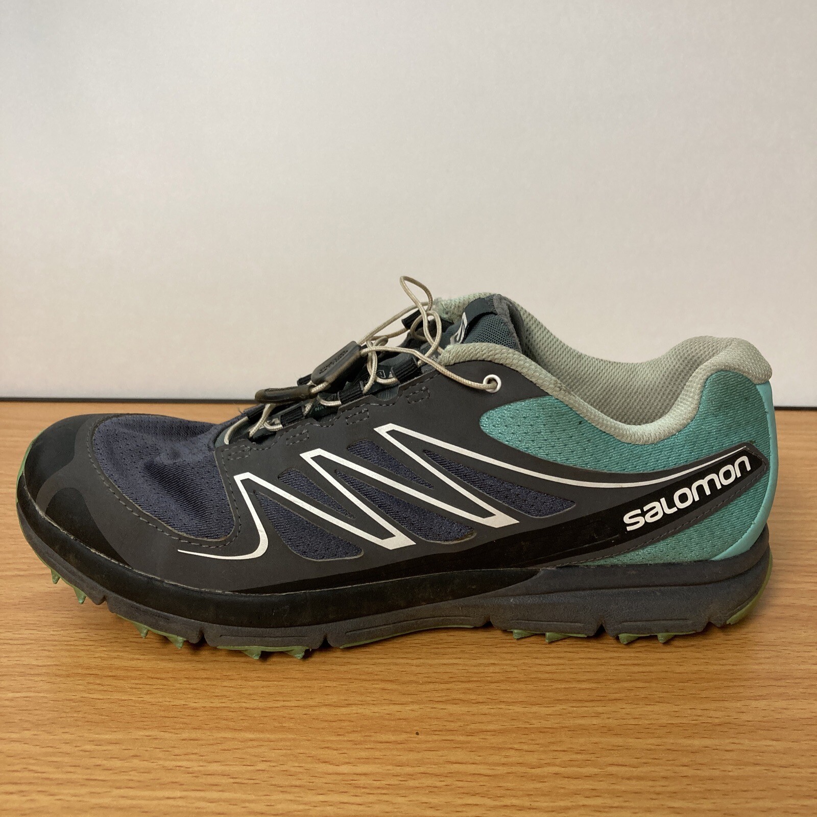 Salomon Scarpe da trail running da donna 9 5 M Sense Mantra 2 grigie come nuove verdi città