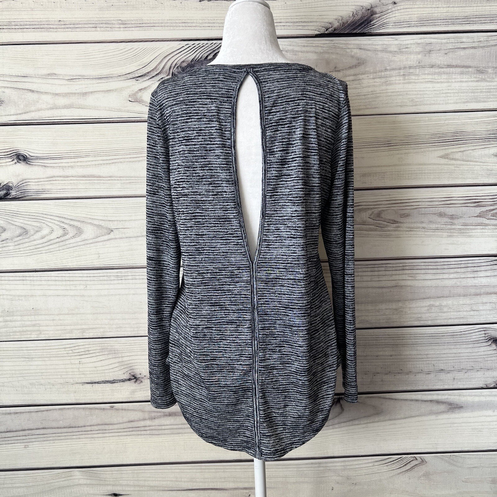 Athleta Navy Striped Breezy Split Back Athletic T… - image 7