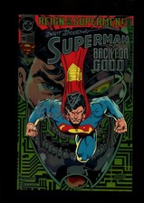 SUPERMAN 82 (9.8) AUTO/ MIKE CARLIN / BREEDING W/COA RETURN OF SUPERMAN  (s000)